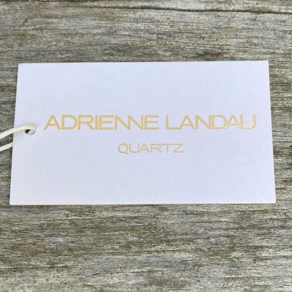 NWT New Adrienne Landau Gray Pearl Trim Faux Fur Pom-Pom Knit Beanie Hat OS - Picture 5 of 9